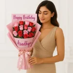 Personalised Grace Mixed Rose Bouquet